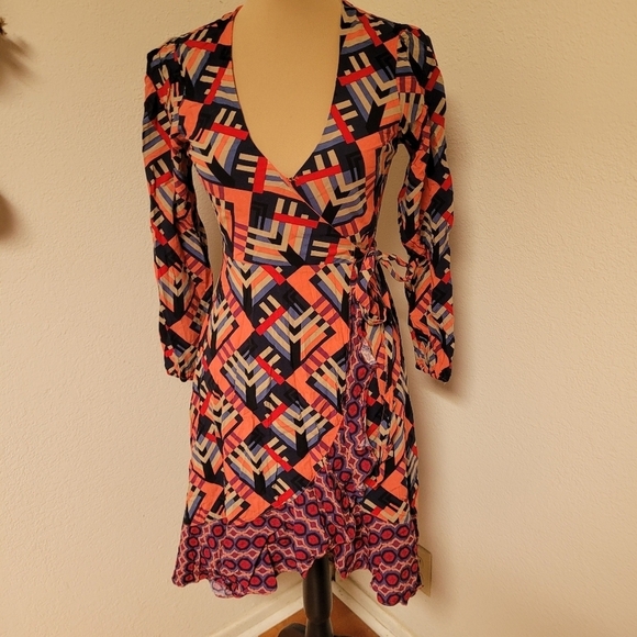 Anthropologie Porridge Wrap Dress - Picture 2 of 7